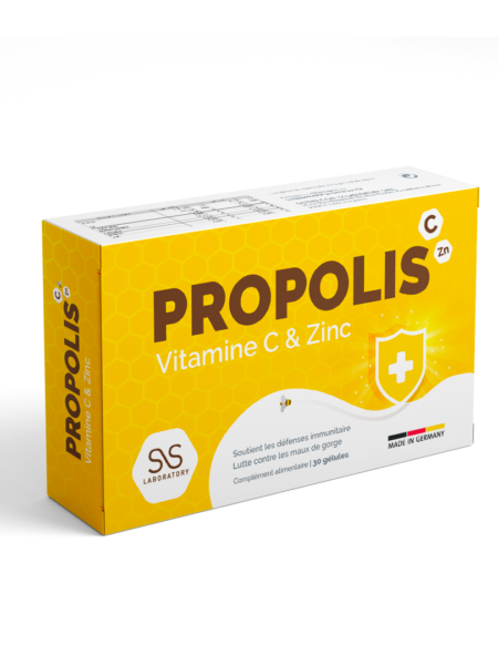 PROPOLIS – Vitamine C et Zinc – 30 gélules végétales